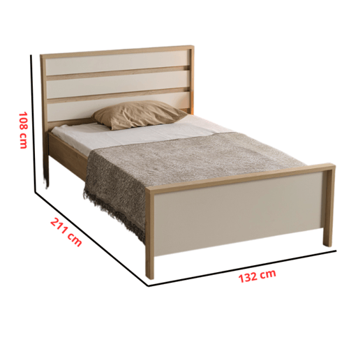 سرير مفرد مودرن بمقاسات متعددة (مجموعة سوفت)