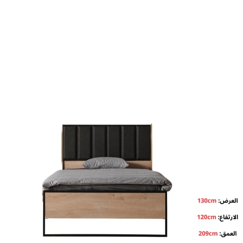 سرير مفرد مودرن بمقاسات متعددة (مجموعة نيوم)