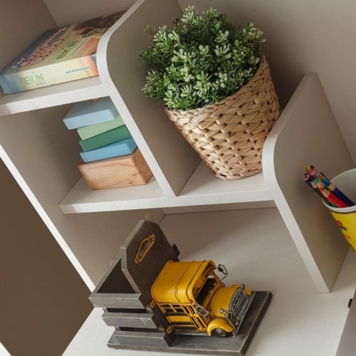 مكتب دراسي منزلي خشبي (مجموعة مارفن)