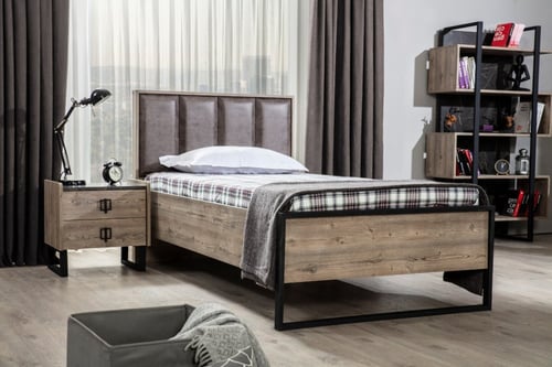 سرير غرفة نوم شبابية مفرد 120X200 ( مجموعة موزايك...