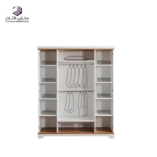 دولاب ملابس غرفة نوم 4 ابواب ( مجموعة كانيون )