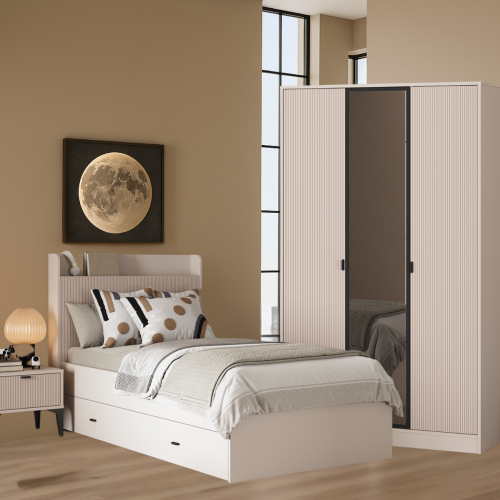 طقم غرفة نوم مفرد (مجموعة زين)