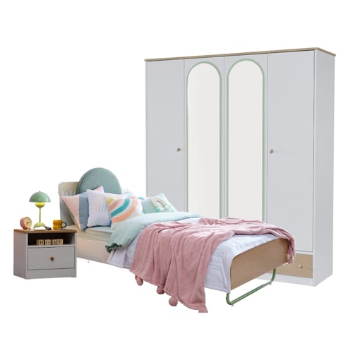 طقم غرفة نوم مفرد (مجموعة جولي)