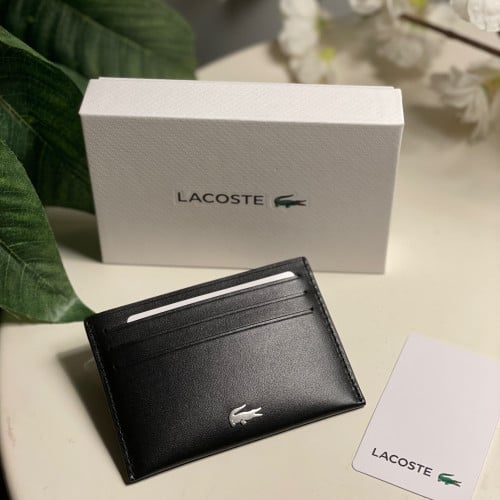 محفظة بطايق ماركة لاكوست