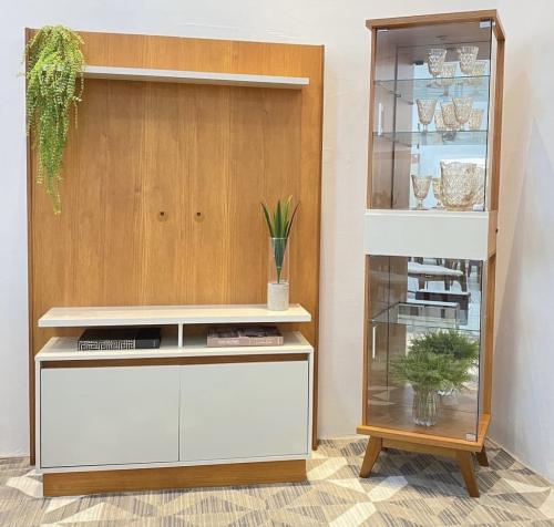 ركن القهوة قطعتين 2 بتصميم مميز لون بني على ابيض