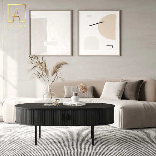 طاولة خدمة مودرن لون اسود