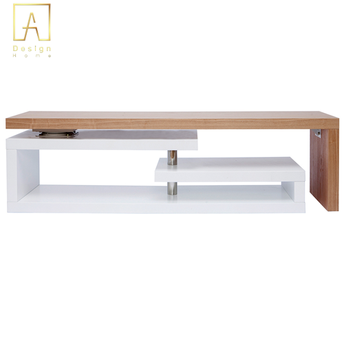 وحدة تلفزيون مصممة وحدات باللون الأبيض