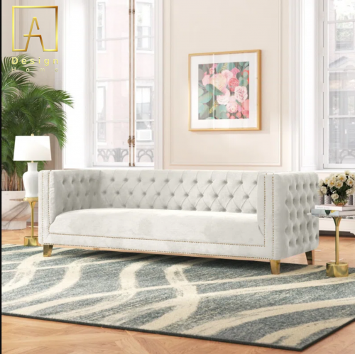 صوفة مودرن كابتون ارجل ذهبي