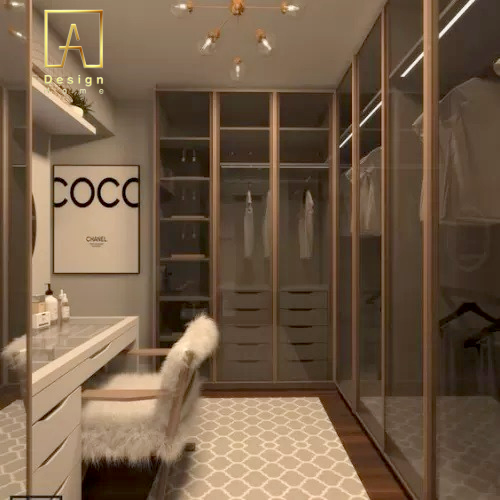 غرفة ملابس - غرفة ملابس مودرن