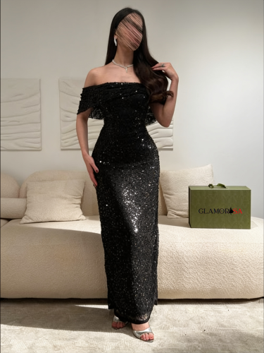 فستان سهرة أسود