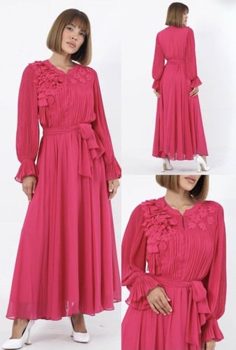 فستان تركي شيفون فخم - 0023