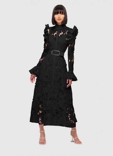 فستان دانتيل فخم - 0014