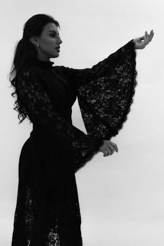 فستان دانتيل فخم - 0003