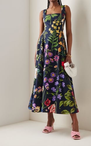 فستان أسود مشجر - 0004