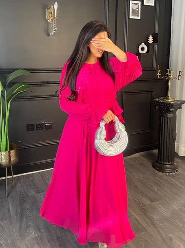 فستان تركي شيفون فخم - 0023