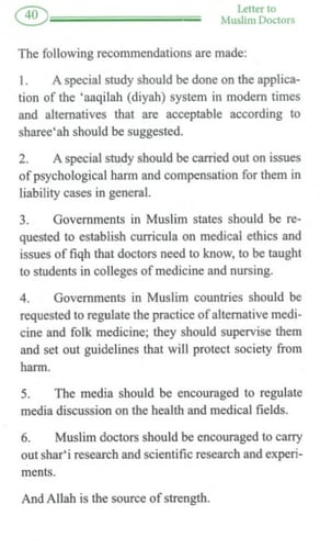 litter to Muslim Doctors