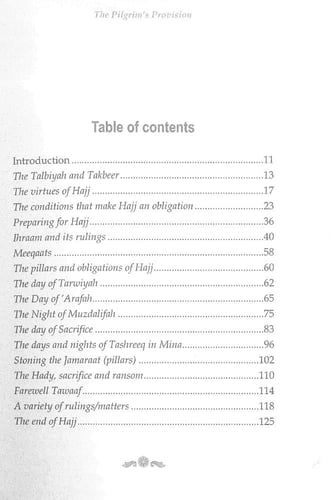 THE PILGRIM'S PROVISION