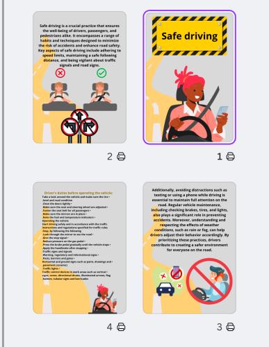 القيادة الآمنة / انجليزي