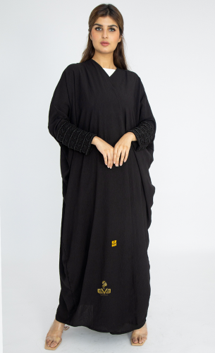 عباية مشلح كم مطرز - ايف ستايل