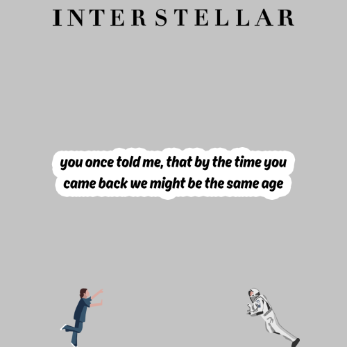 INTERSTELLAR | You once told me