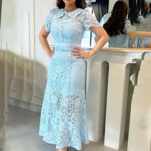 فستان نص كم