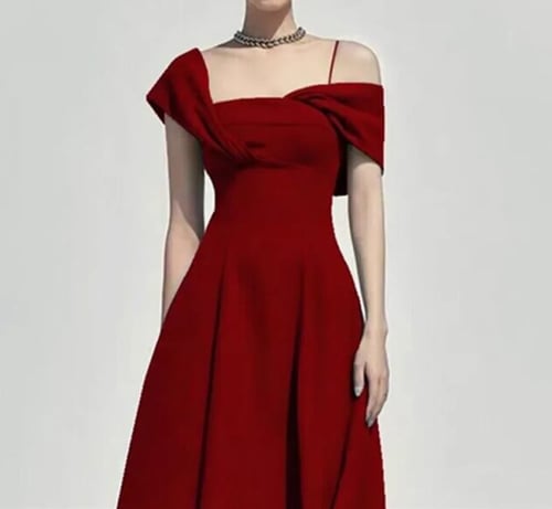 فستان انيق بدون اكمام