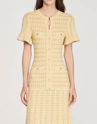 فستان نص كم