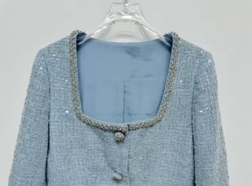 فستان مزين بريش