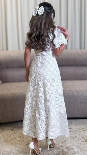 فستان نص كم