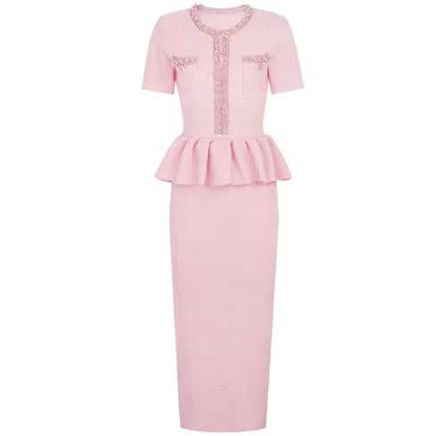 فستان نص كم