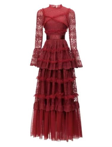 فستان بأكمام طويله