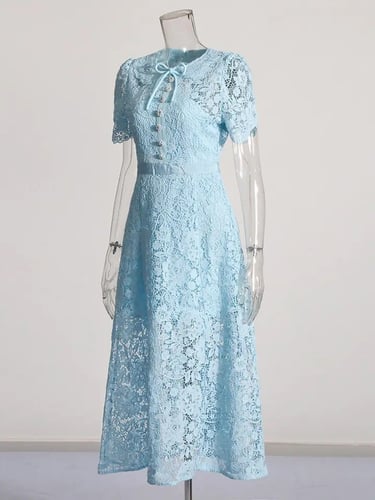 فستان نص كم