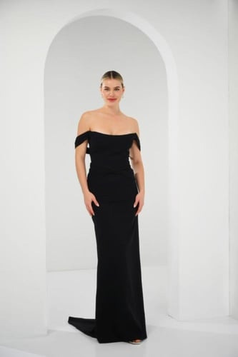 فستان ليال - أسود