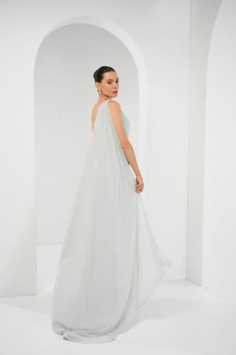 فستان علا - رمادي