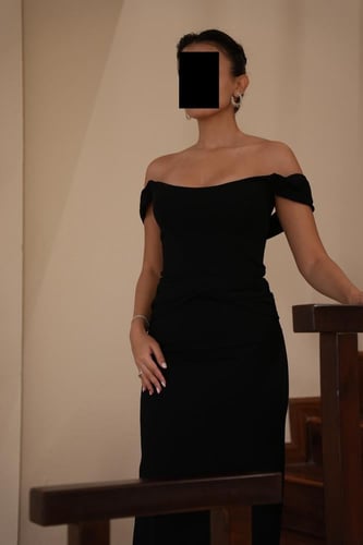 فستان ليال - أسود