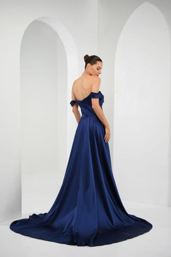 فستان غالية - كحلي