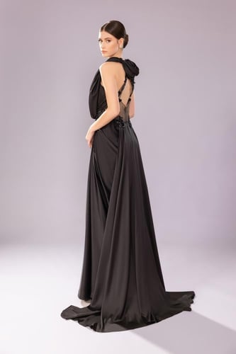 فستان عهد - أسود