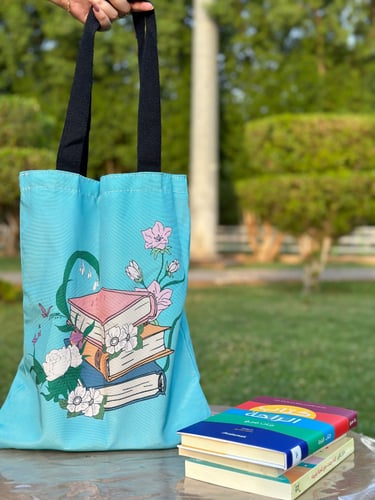 حقيبة كتب قماش- جديد