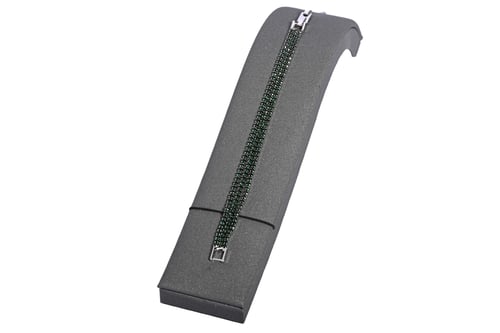 Double tennis bracelet green