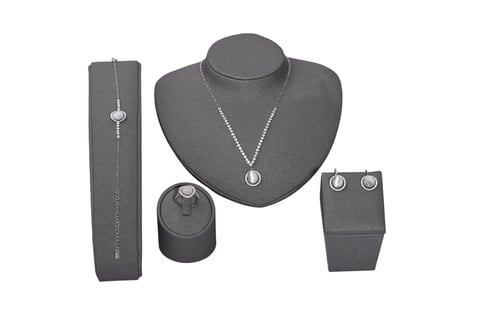 طقم صدف زركون