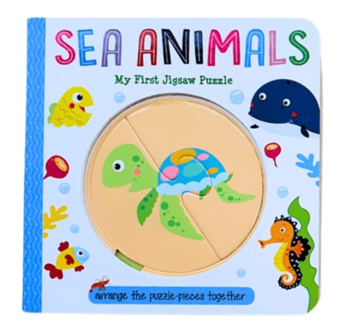 كتاب البازل - حيوانات البحر (اختر اللغة)