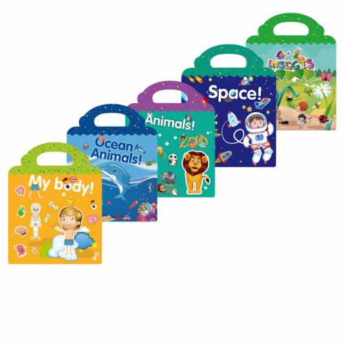 كتاب ملصقات المشاهد 5 مواضيع