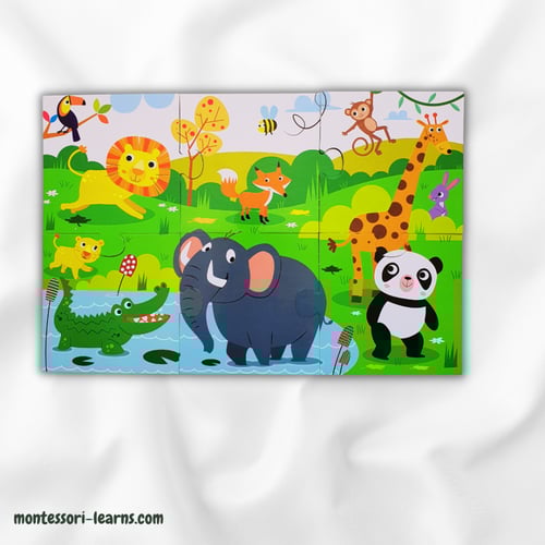 كتاب الأحجيات الكبيرة أصدقائي الحيوانات (اختر اللغ...