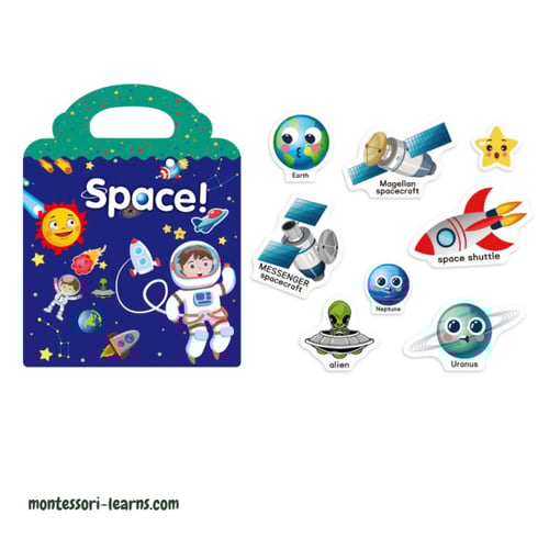 كتاب ملصقات المشاهد ( الفضاء)