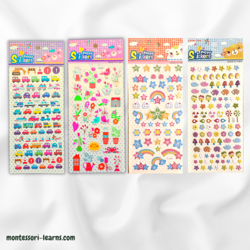 مجموعة استكرات 4 أظرف