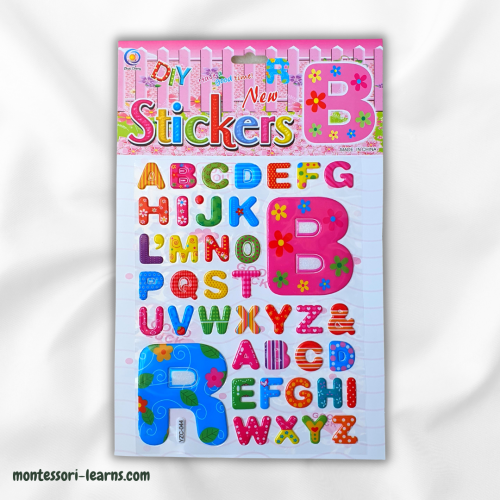 استكر الحروف الإنجليزية كبير