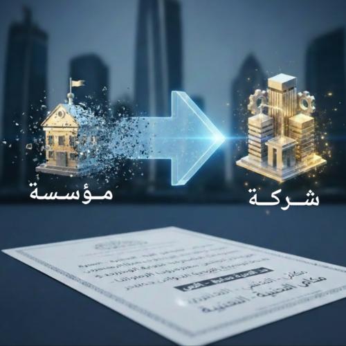 تحويل السجل من مؤسسة الى شركة