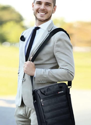 PROMATE - حقيبة ظهر ماسنجر Rebel-MB جيوب متعددة حت...