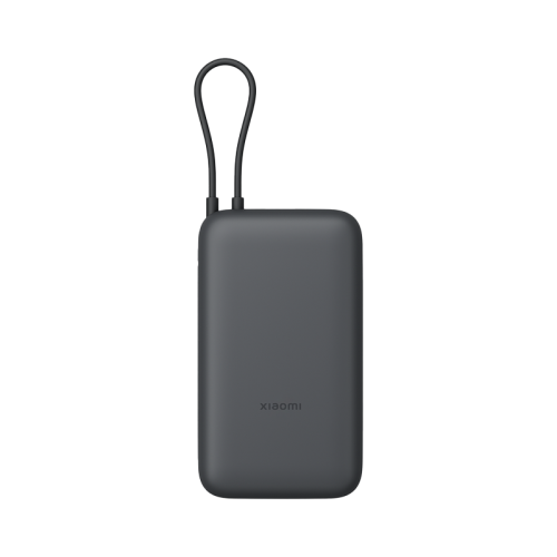 Xiaomi - بطارية بسعة 20000mAh مع سلك مدمج بمنفذ US...