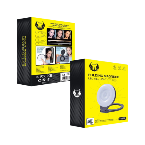 YOUFO - حلقة اضاءة للسيلفي Y4880 تدعم الماق سيف -...